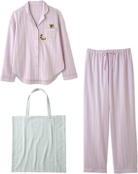 Amazon | [ピーチ・ジョン] シャツパジャマセット ストライプ